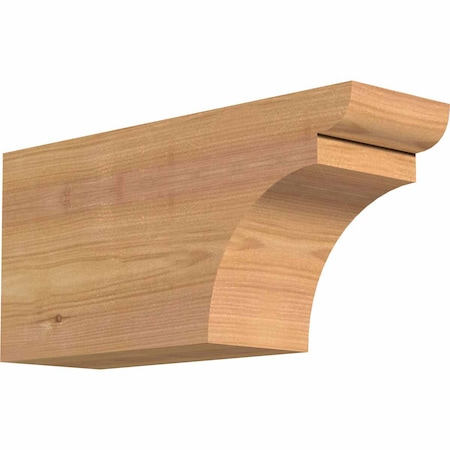 Ekena Millwork Yorktown Smooth Rafter Tail, Western Red Cedar, 3 1/2"W x 6"H x 12"L RFT04X06X12YOR00SWR